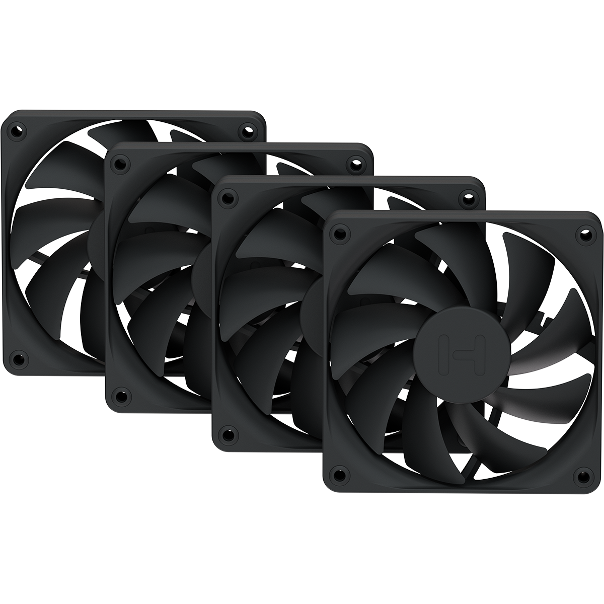 HYTE FAN- -FA12-BB-4 computer cooling system Processor 12 cm Black 4 pc(s)